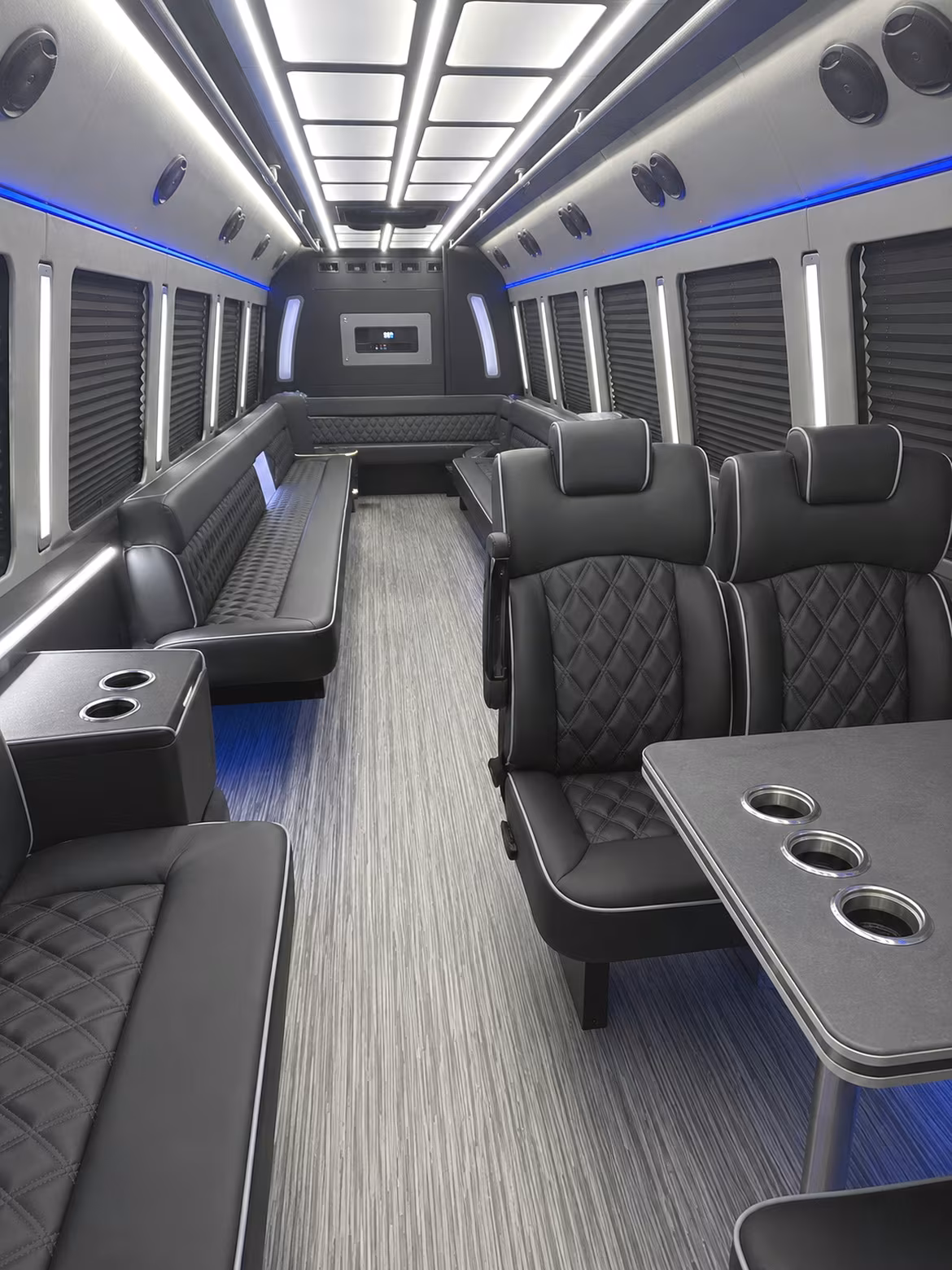 Columbia Bachelor & Bachelorette Transportation party bus interior