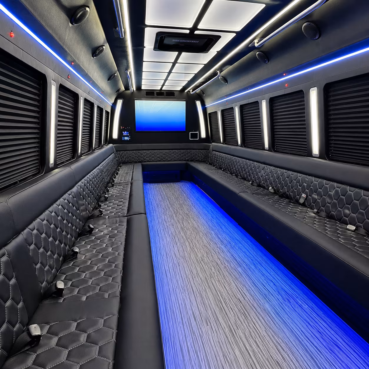 Columbia Bachelor & Bachelorette Transportation party bus exterior