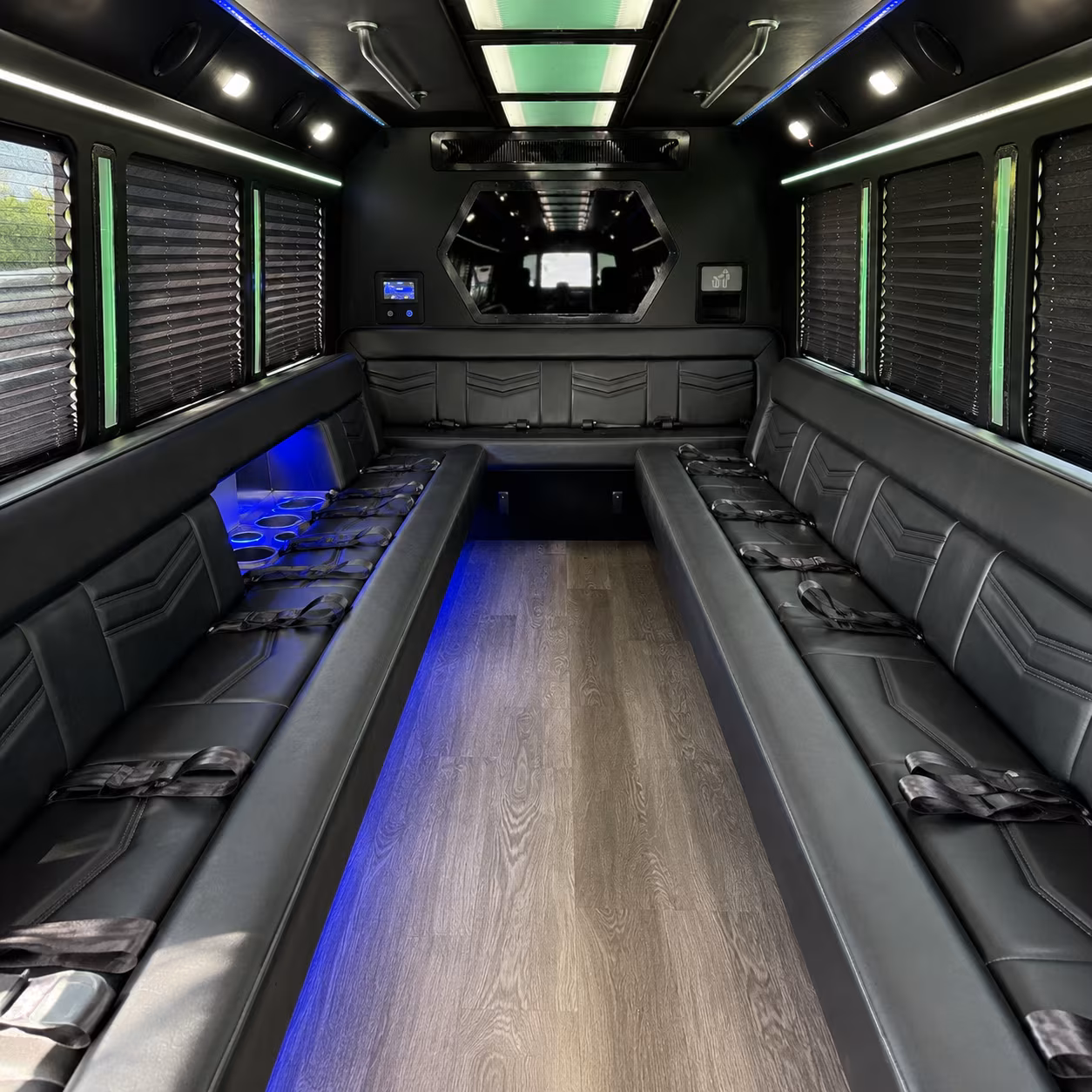 Columbia Bachelor & Bachelorette Transportation party bus interior