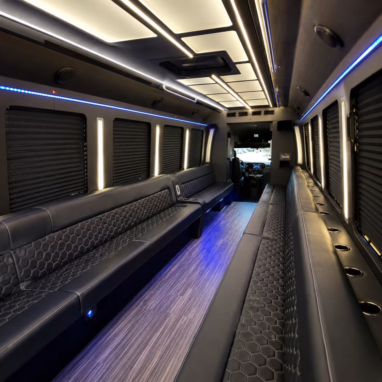 Columbia Birthday, Sweet 16, & Quinceañera Transportation party bus exterior