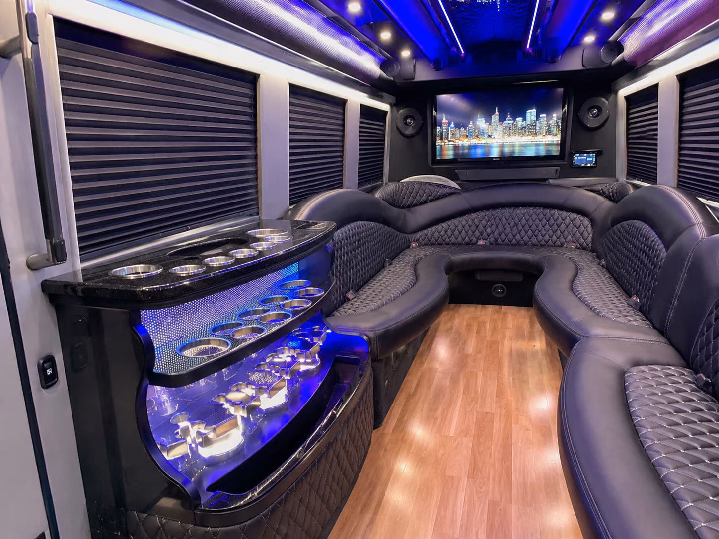 Columbia Concert & Music Festival Transportation party bus exterior