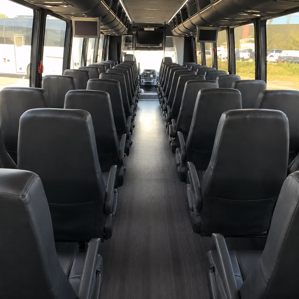 Columbia Corporate Transportation party bus interior