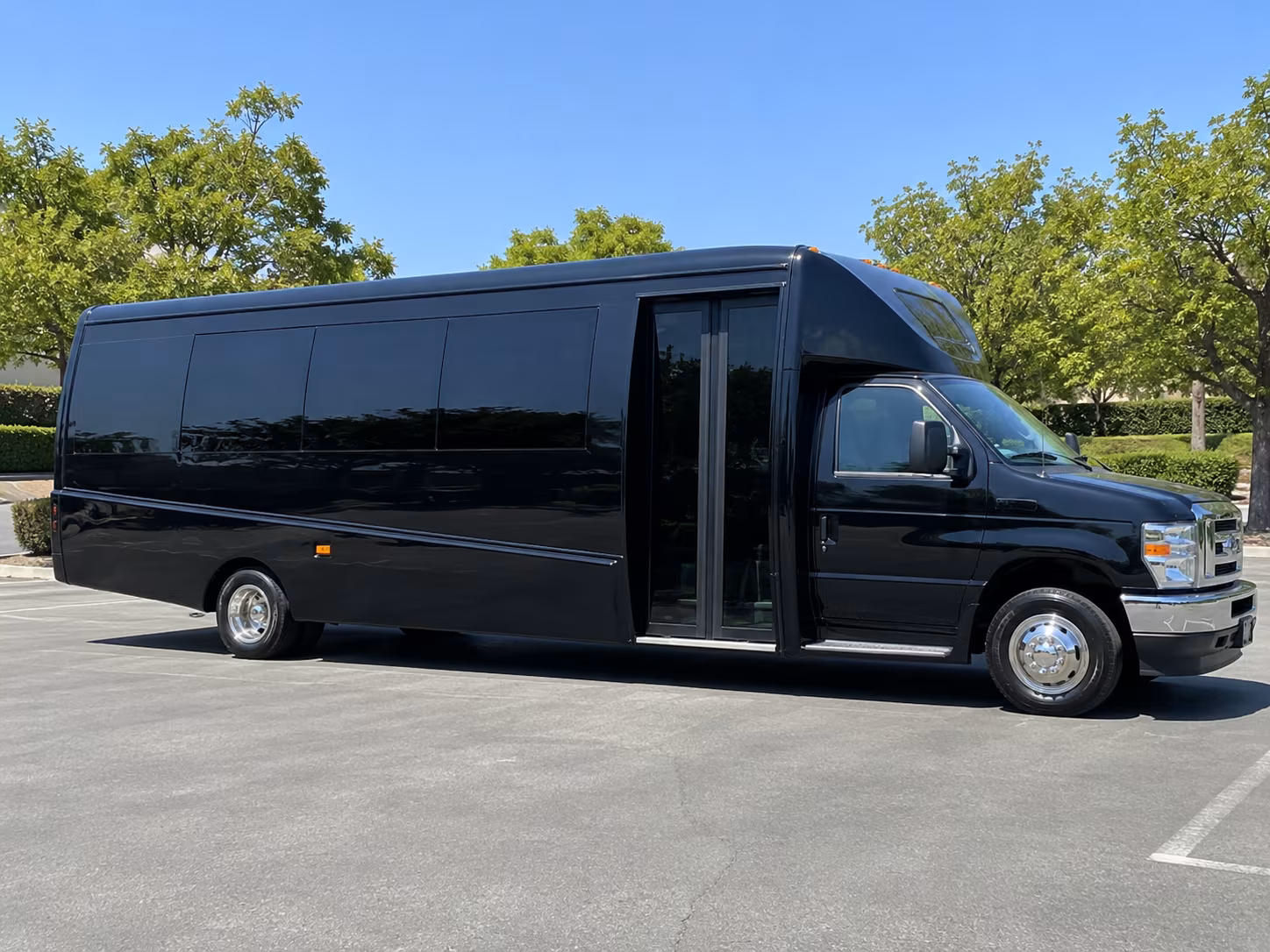 Columbia Corporate Transportation party bus exterior