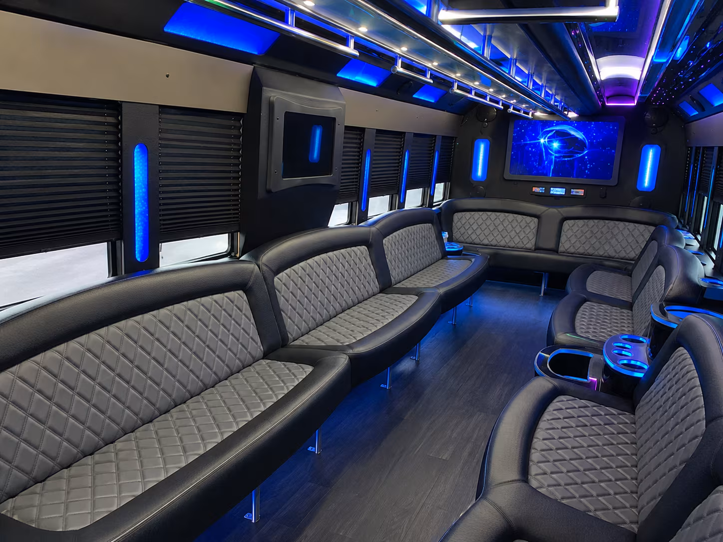 Columbia Prom & Homecoming Transportation party bus exterior