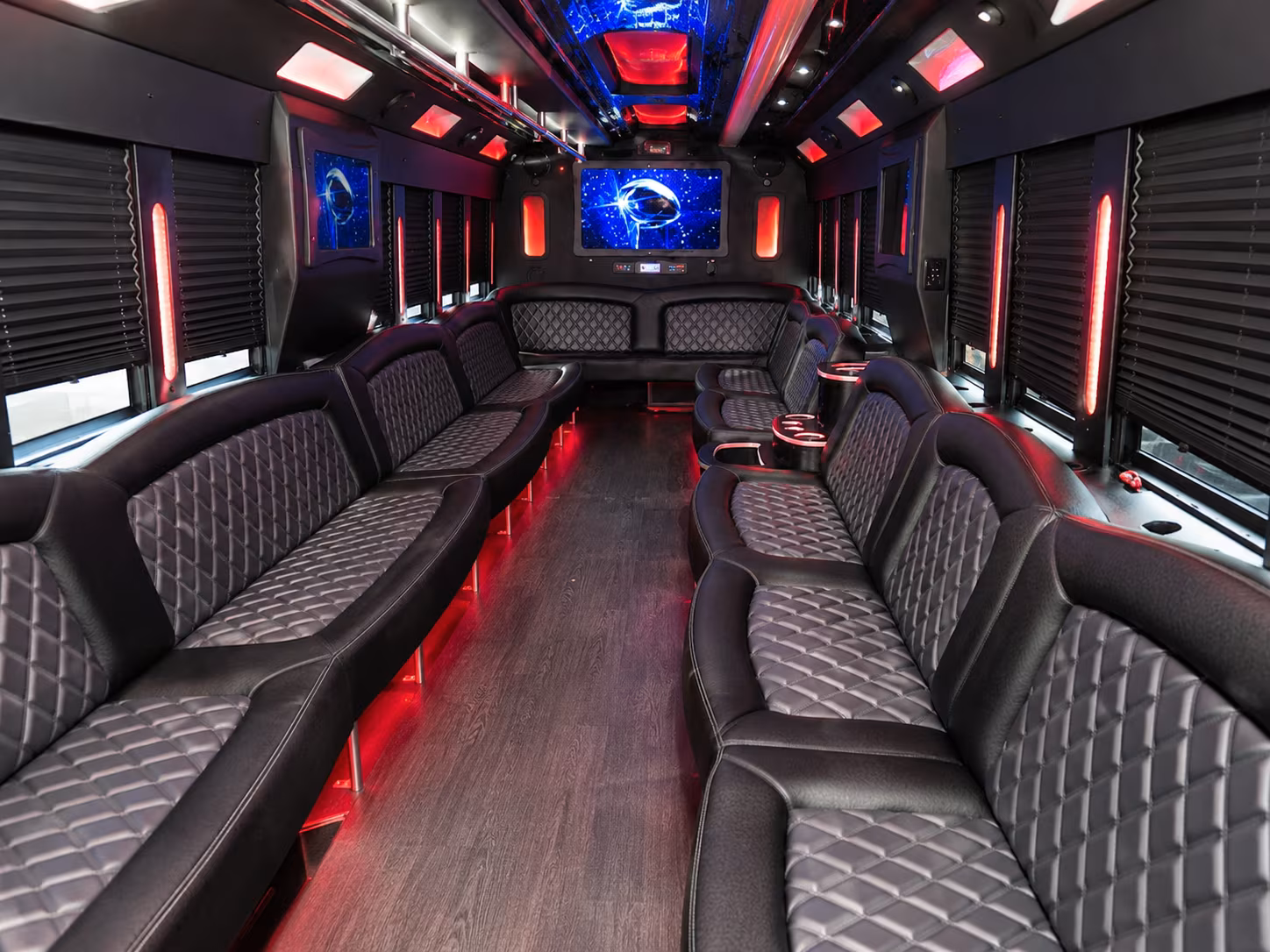 Columbia Prom & Homecoming Transportation party bus exterior