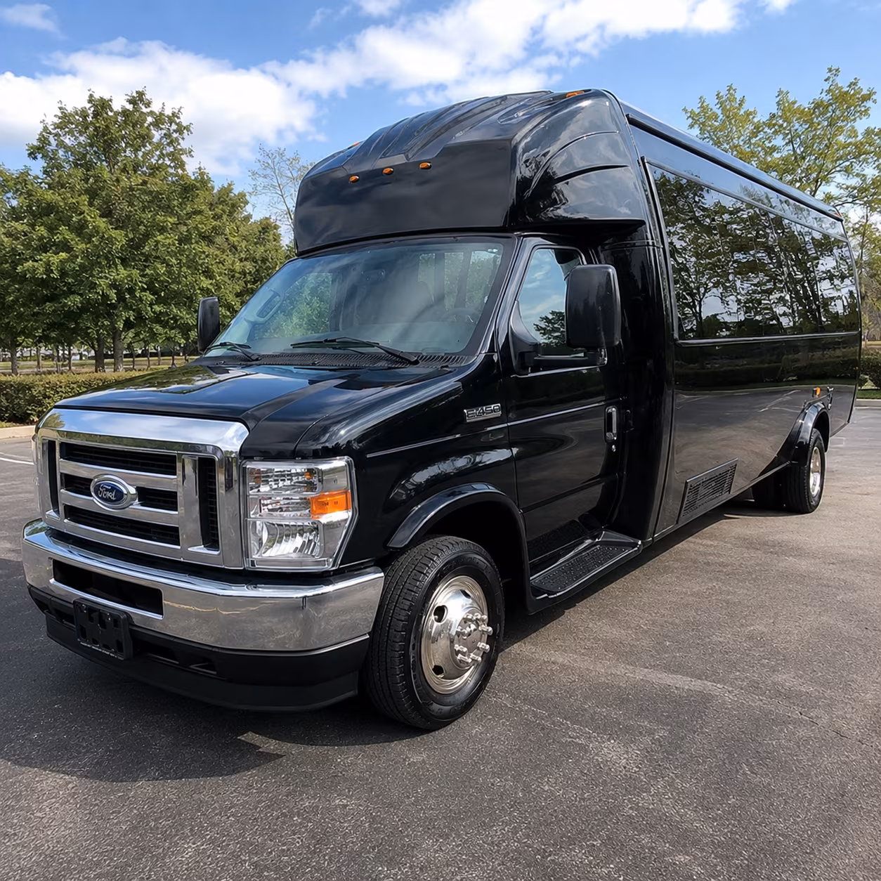 Columbia Prom & Homecoming Transportation party bus exterior