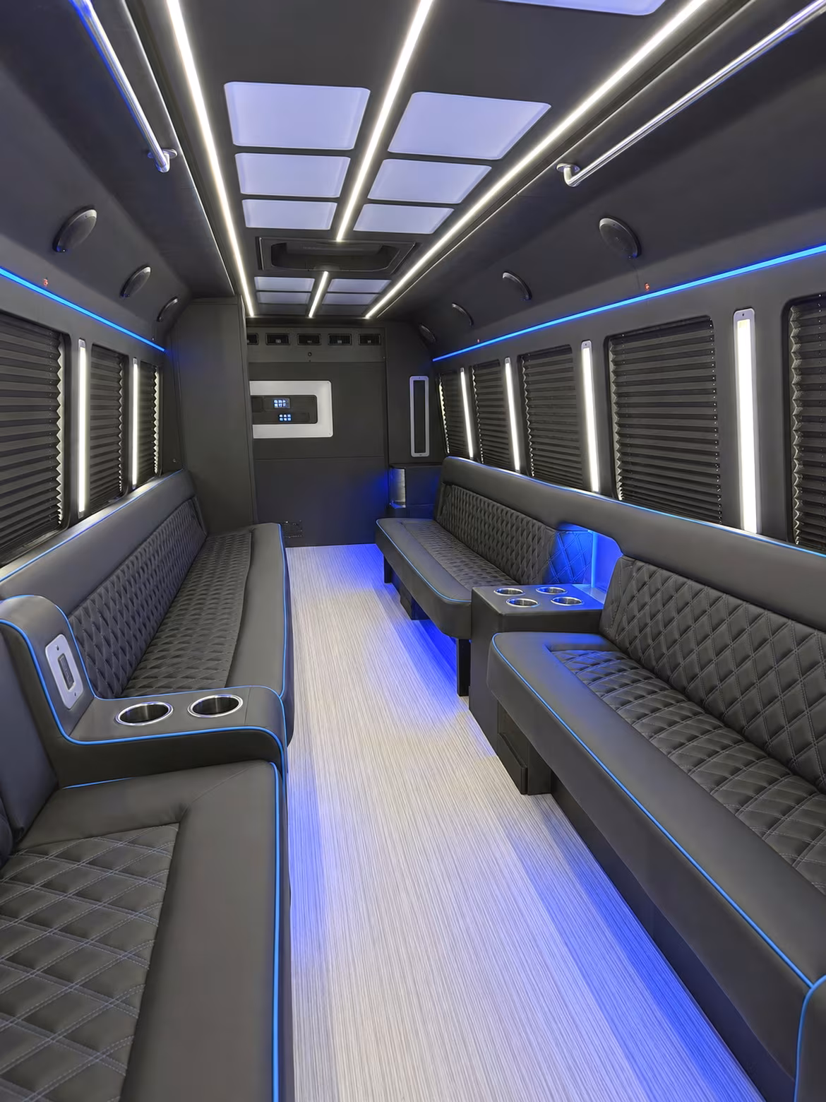 Columbia Sporting Event Transportation party bus interior