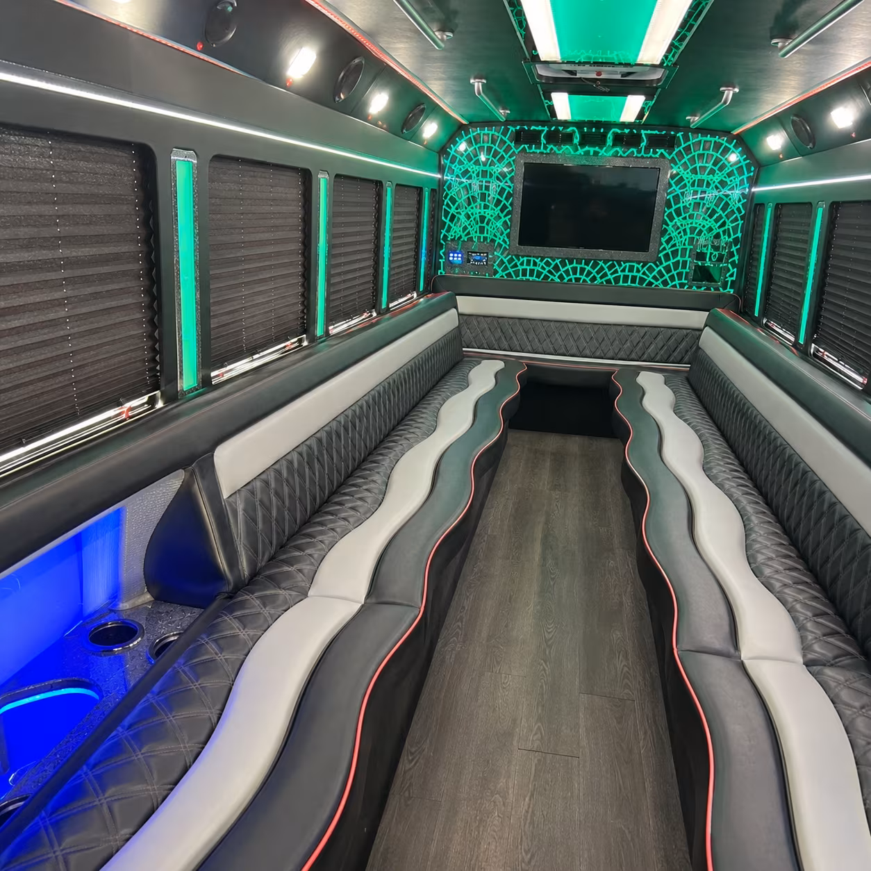 Columbia Sporting Event Transportation party bus exterior