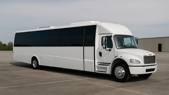 Exterior of Charter Bus Company Augusta's 25 Passenger Party Bus in Augusta