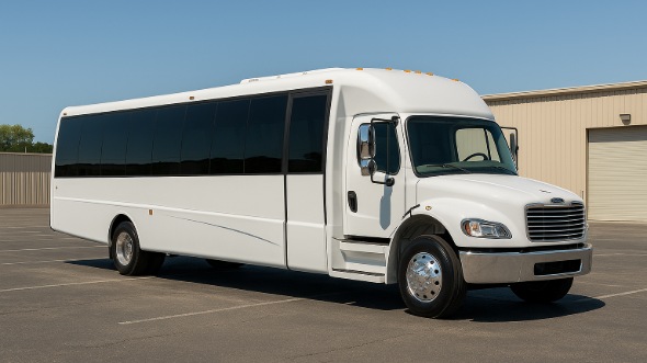 Exterior of Charter Bus Company Rock Hill's 30 Passenger Party Bus in Rock Hill
