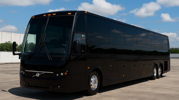 Exterior of Charter Bus Company Mount Pleasant's 40 Passenger Party Bus in Mount Pleasant