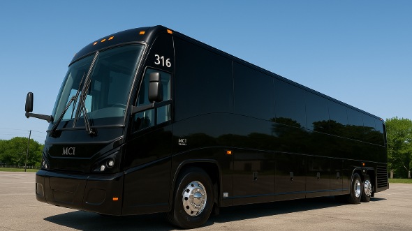 Exterior of Charter Bus Company Rock Hill's 50 Passenger Party Bus in Rock Hill