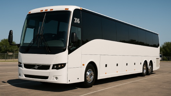 Exterior of Charter Bus Company Spartanburg's 50 Passenger Party Bus in Spartanburg