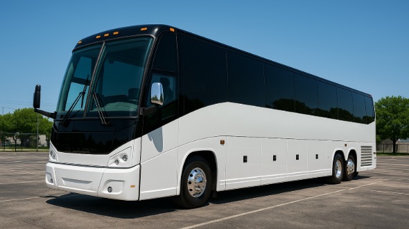 Exterior of Charter Bus Company Columbia's 51 Passenger Charter Bus in Columbia