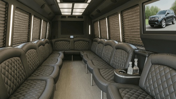 columbia 25 passenger party bus rental
