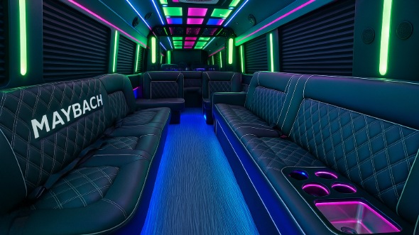 columbia 28 passenger party bus rental